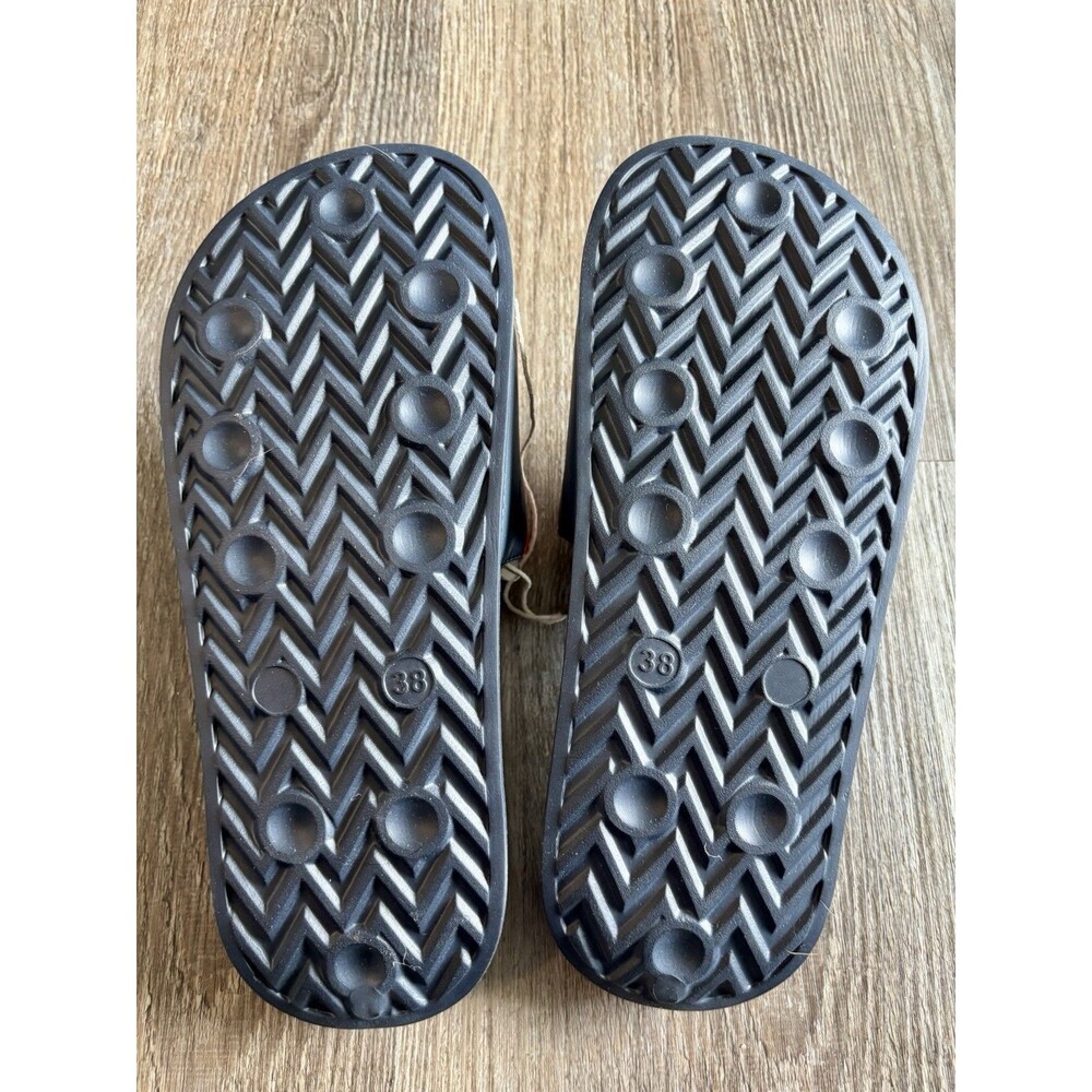 Tommy Flag Stripe Blue Red White Pool Slide Sandal Size 38 US 5.5 NWT READ - Picture 7 of 7